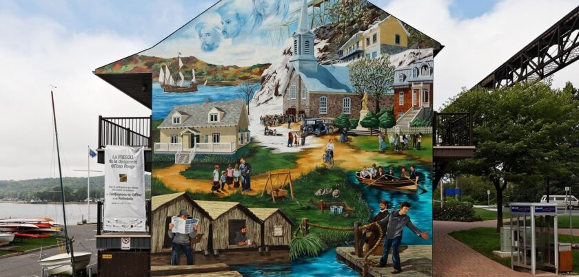 fresque découverte du cap rouge