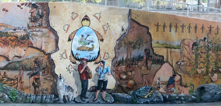 Fresque du peuple Wendat