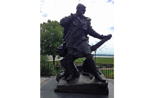 Inauguration du nouvel emplacement du monument Jacques-Cartier